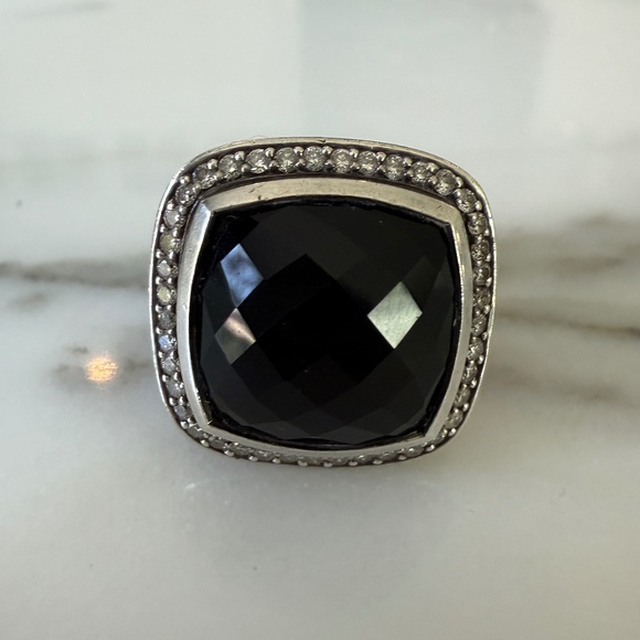 DAVID YURMAN ALBION RING, ONYX & DIAMOND - Picture 9 of 11